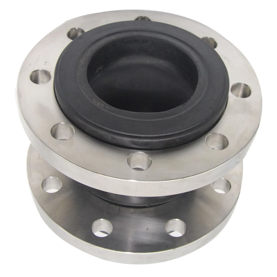 Ss304 Single Sphere Rubber Expansion Joint Galvanized Flange Flexible Rubber Joint