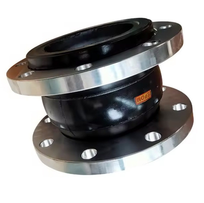 Pn16 Dn150 オイル耐性 Nbr シングルボールフレックスコネクタ ガルバン化炭素鋼 フレンズ式拡張ゴム関節