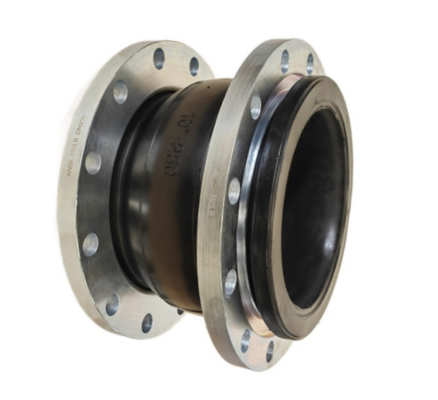Single Sphere EPDM Rubber Expansion Joint with Carbon Steel galvanized Flange Pipe Fittings